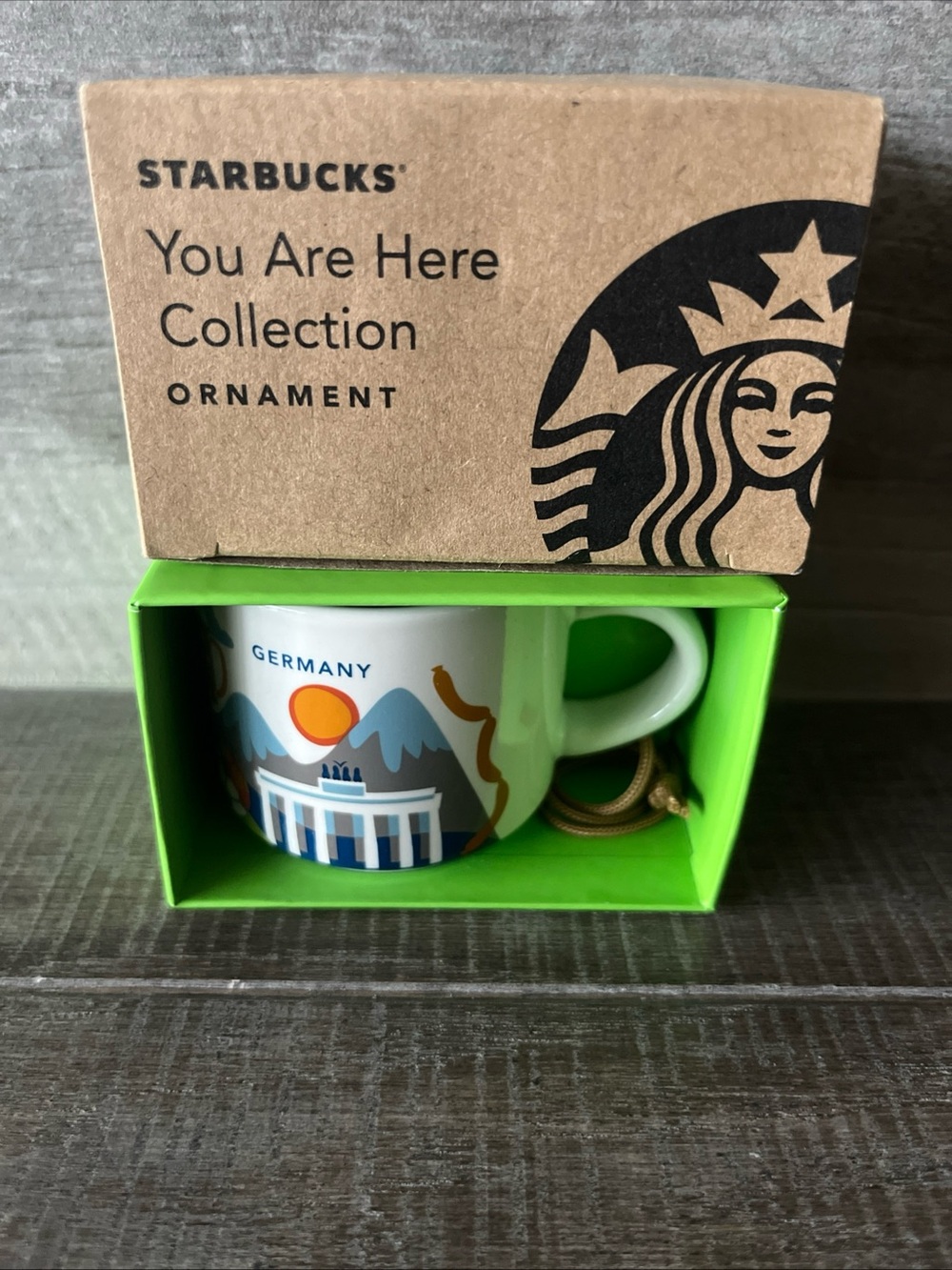 New Starbucks Germany You Are Here 2 oz Demi Espresso Mug Ornament 2025